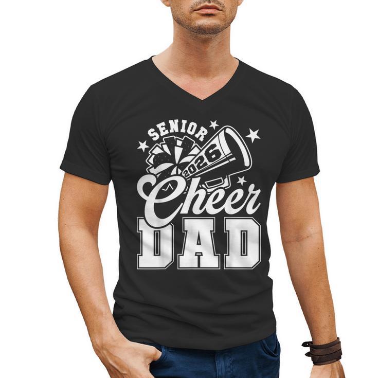 Senior Cheer Dad 2026 Proud Cheerleader Dad Class Of 2026 Men's V-Neck T-Shirt
