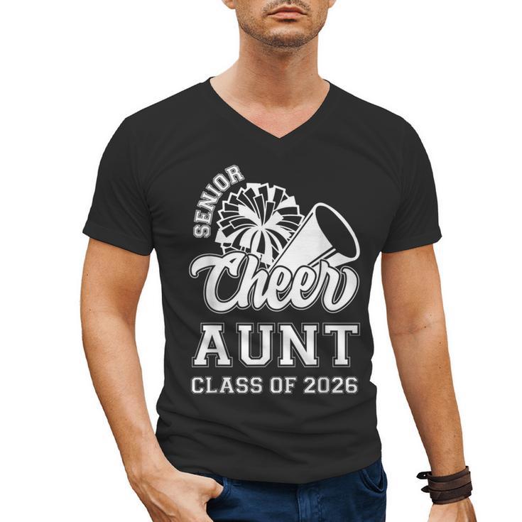 Senior Cheerleader Aunt Cheer Class Of 2026 Graduation Women Men's V-Neck T-Shirt