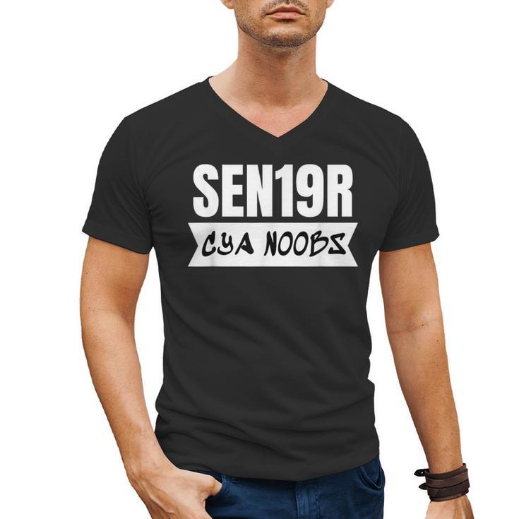 Senior Class 2019 Shirt High School Graduation Geek Men's V-Neck T-Shirt