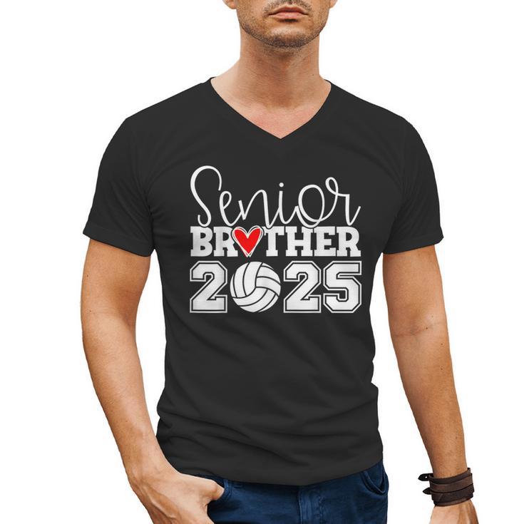 Senior Volleyball Brother 2025 Class Of 2025 Graduation Men's V-Neck T-Shirt