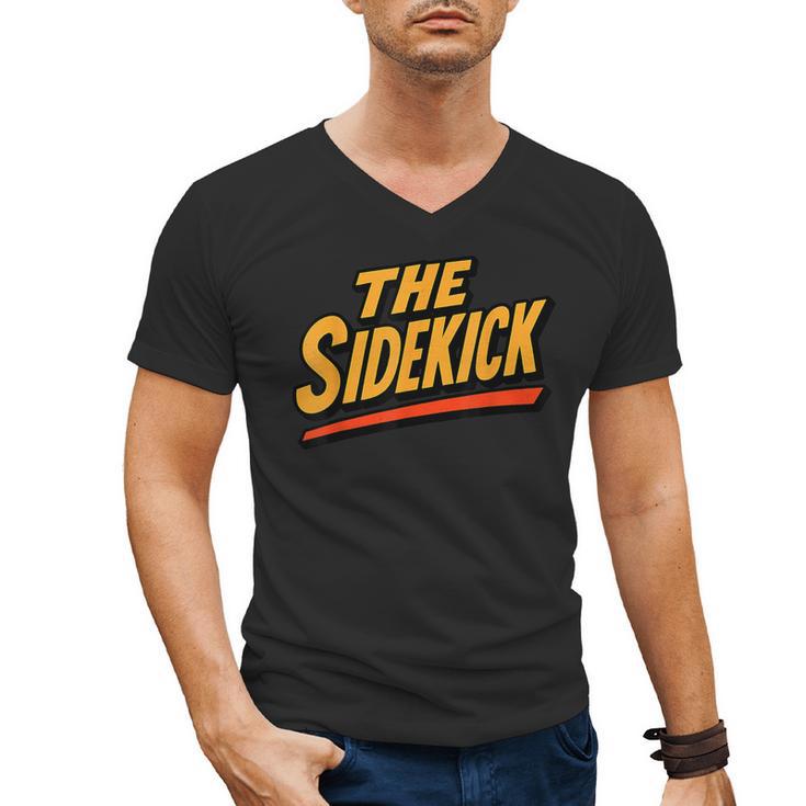 Sidekick Easy Halloween Matching Superhero Costume Dad Mom Men's V-Neck T-Shirt