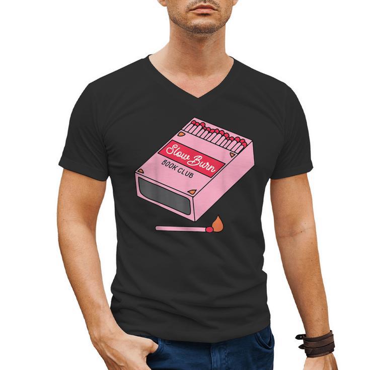 Slow Burn Book Club Men's V-Neck T-Shirt