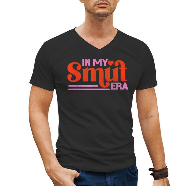 In My Smut Era Shirt Romance Novel Reader Book Reading Men's V-Neck T-Shirt