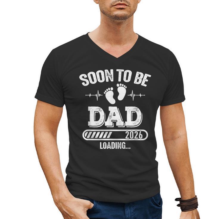 Soon To Be Dad 2026 Loading For Pregnancy Announcement Men's V-Neck T-Shirt