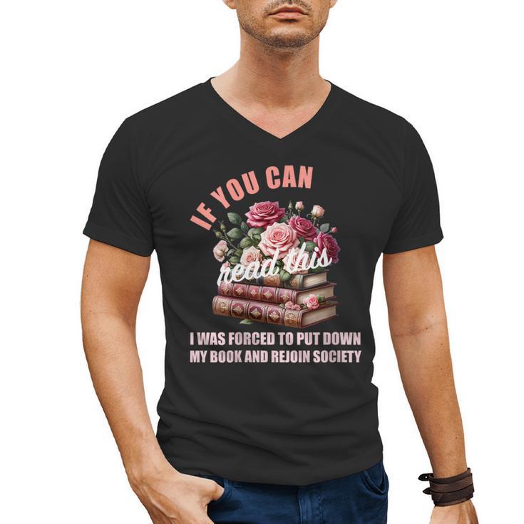 Spicy Book Lover Merch If You Can Read This Fairy Tales Now Men's V-Neck T-Shirt