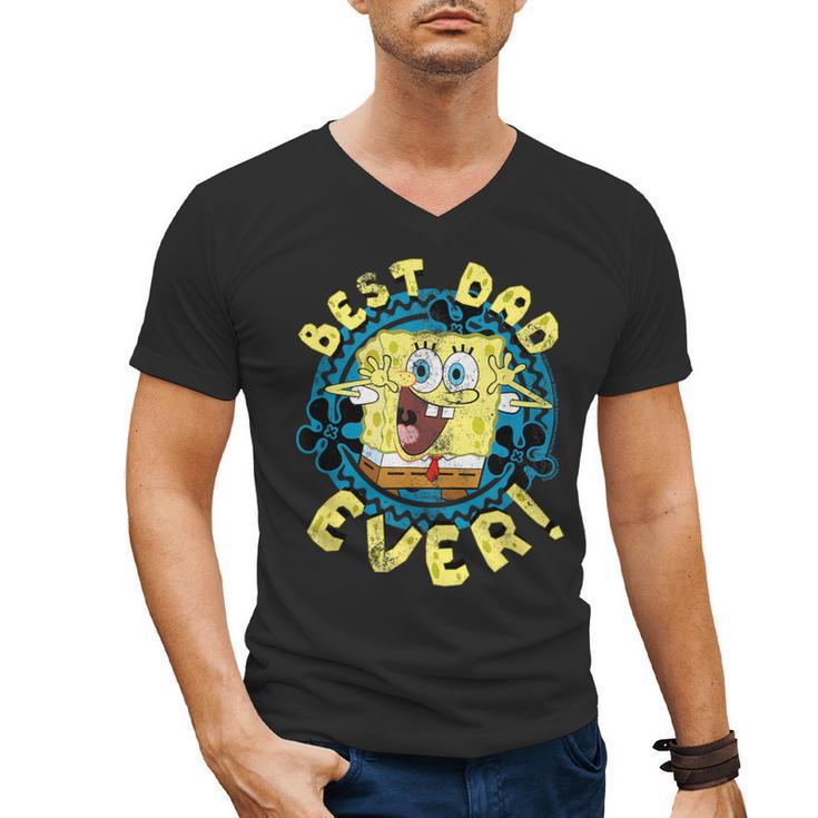 Spongebob Squarepants Father's Day Best Dad Ever Men's V-Neck T-Shirt