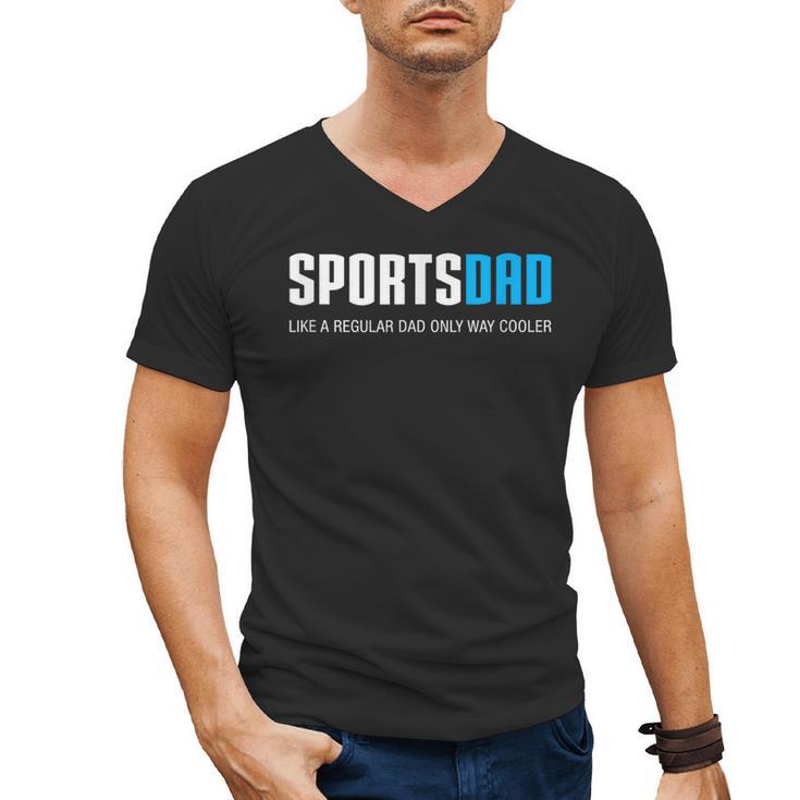 Sports Dad Shirt Cute Father's Day Men's V-Neck T-Shirt