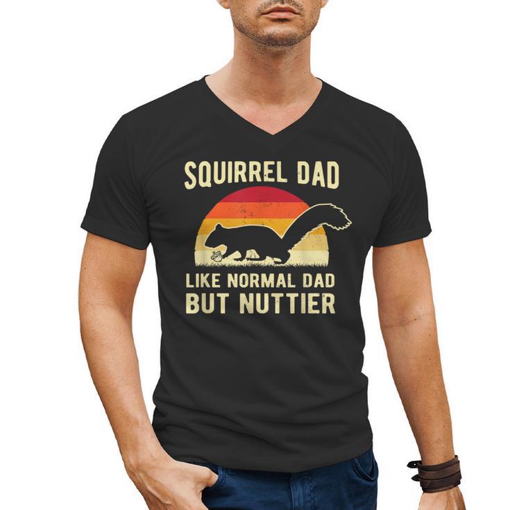 Squirrel Dad Pet Squirrel Owner Squirrel Lover Nuts Men's V-Neck T-Shirt