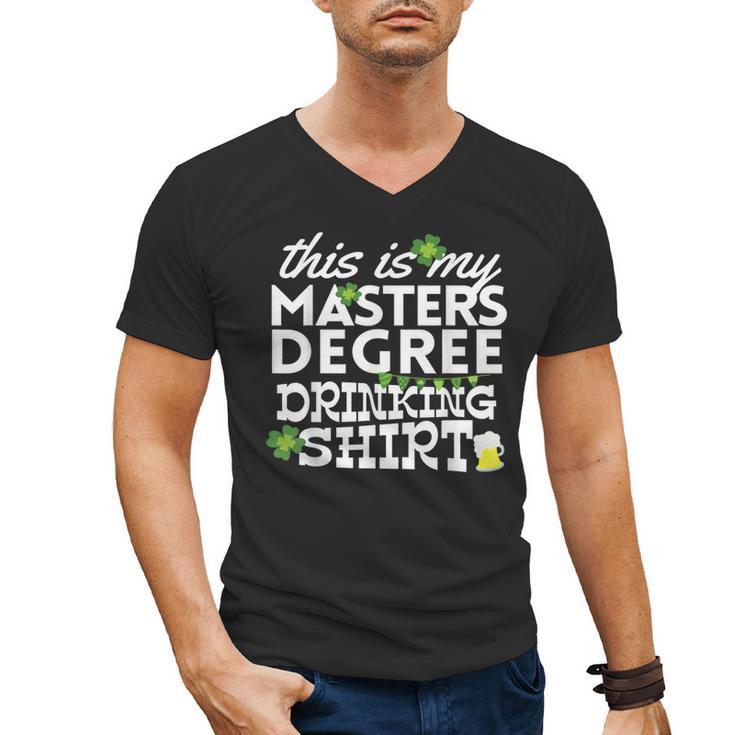 St Patricks Day Masters Degree MSW Graduation Social Work Men's V-Neck T-Shirt