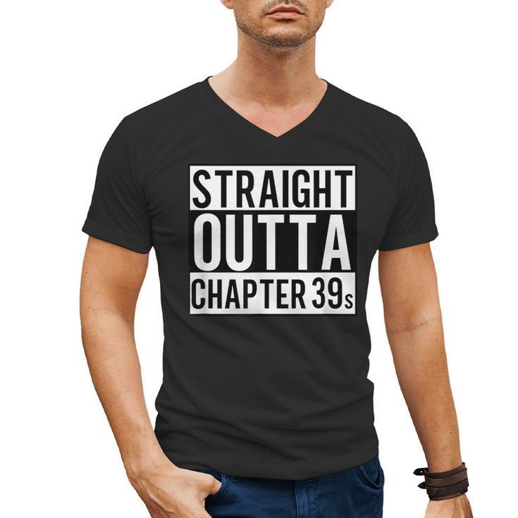 Straight Outta Chapter 39 Cute Book Lover Reader Men's V-Neck T-Shirt