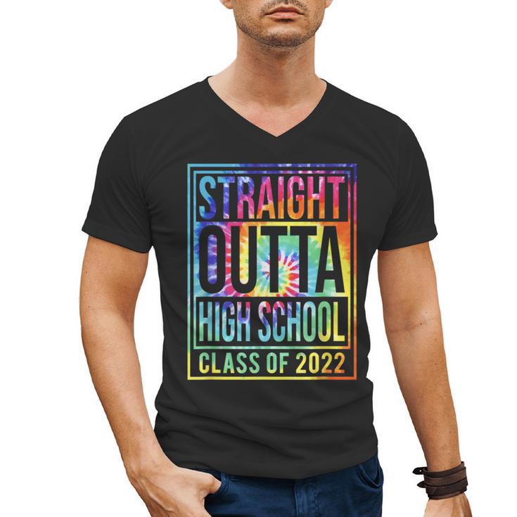 Straight Outta High School Class Of 2022 Graduation Men's V-Neck T-Shirt