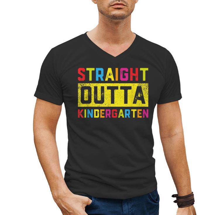Straight Outta Kindergarten TShirt Graduation Kid Men's V-Neck T-Shirt