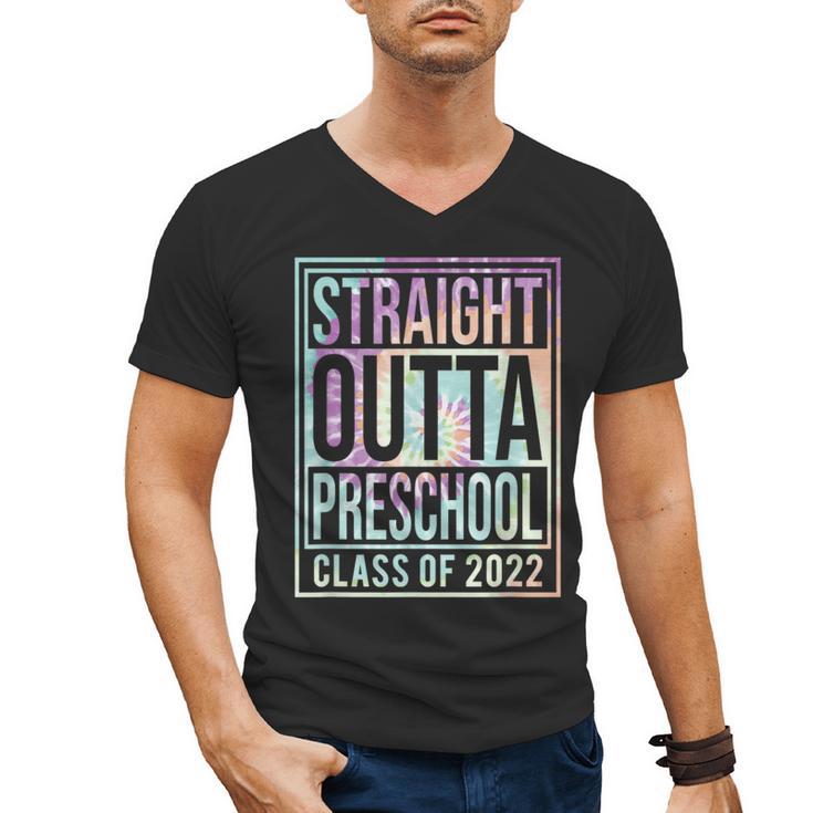 Straight Outta Preschool Class Of 2022 School Graduation Men's V-Neck T-Shirt