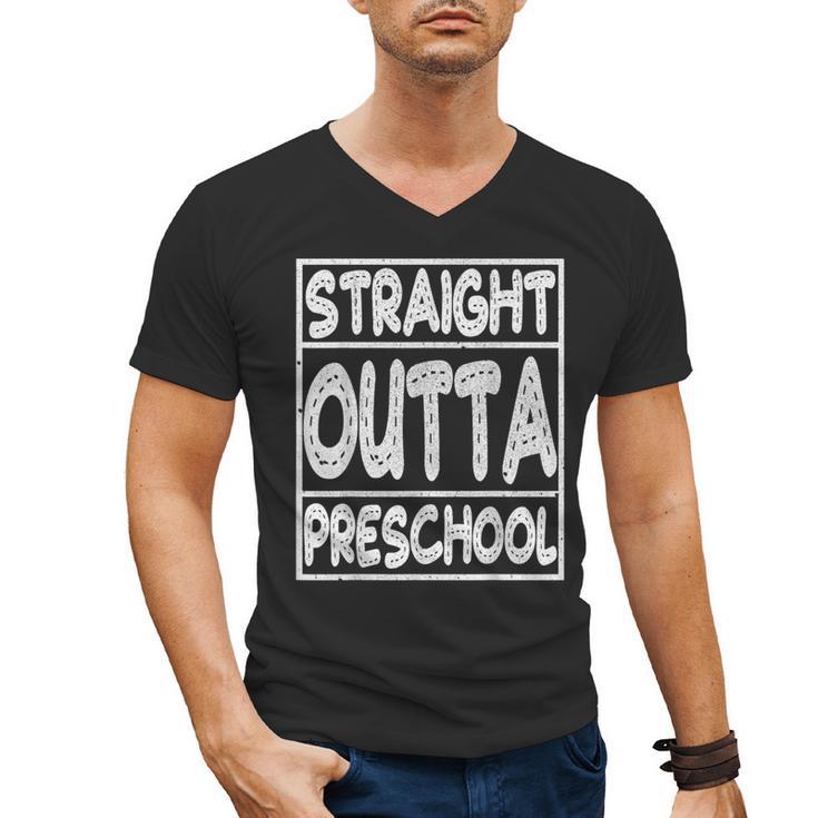 Straight Outta Preschool Shirt Graduation Idea Men's V-Neck T-Shirt