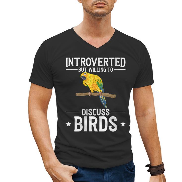 Sun Conure Introvert Parrot Bird Sun Conure Men's V-Neck T-Shirt