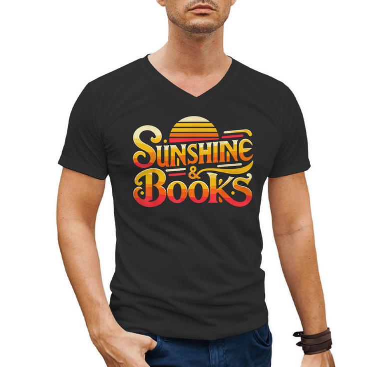 Sunshine & Books For Bookworm Summer Reading Men's V-Neck T-Shirt