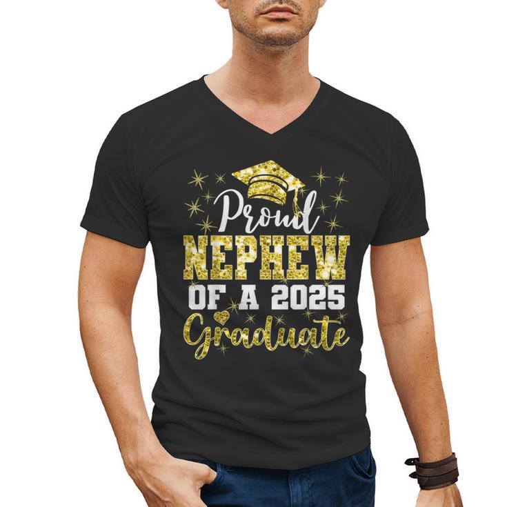 Super Proud Nephew Of 2025 Graduate Senior Graduation Family Men's V-Neck T-Shirt