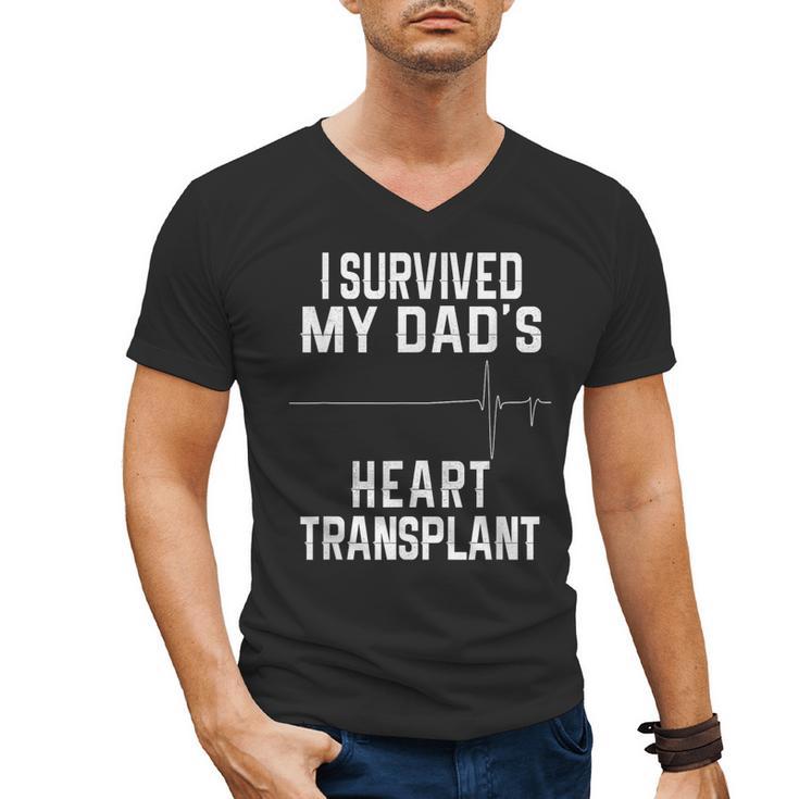 I Survived My Dad's Heart Transplant Men's V-Neck T-Shirt