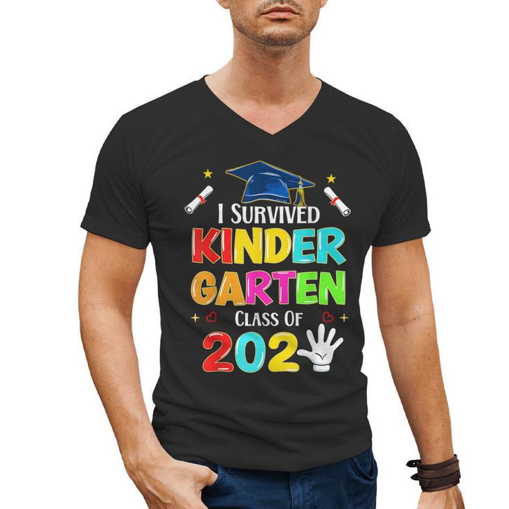 I Survived Kindergarten Graduation 2025 Graduate Boys Girls Men's V-Neck T-Shirt