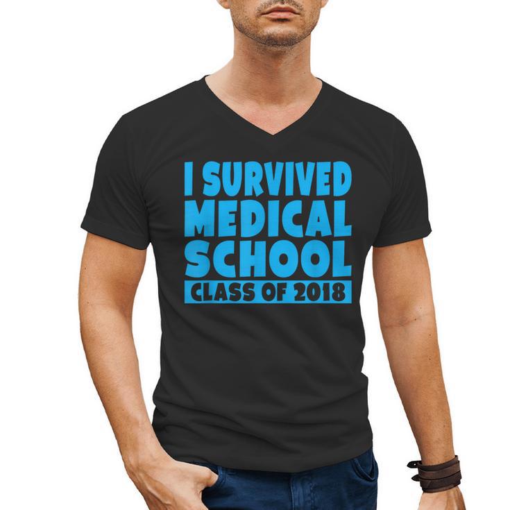 I Survived Medical School Class Of 2018 Graduation Men's V-Neck T-Shirt