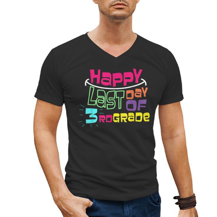 Sweet Happy Last Day Of 3rd Grade Kids Graduation T Men's V-Neck T-Shirt