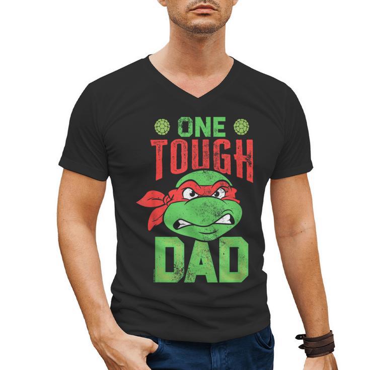 Teenage Mutant Ninja Turtles Father's Day One Tough Dad Men's V-Neck T-Shirt