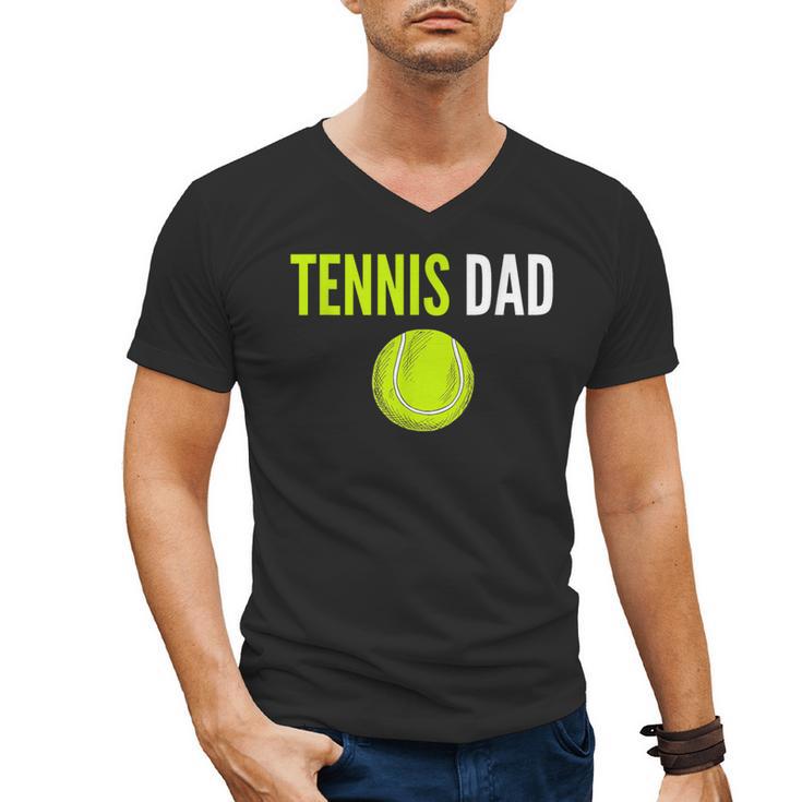 Tennis Dad For Men Tennis Dad Humor Tennis Lover Men's V-Neck T-Shirt