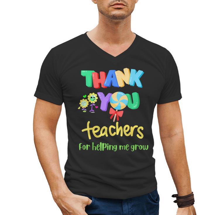 Thank You Teacher Appreciation Graduation Men Women Kids Men's V-Neck T-Shirt