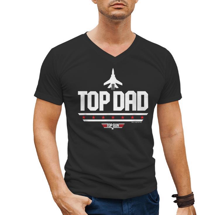 Top Gun Father's Day Top Dad Men's V-Neck T-Shirt