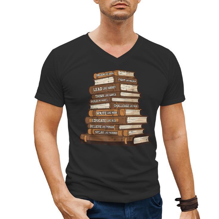 History Books Dream Like Martin African Women Men Kids Men's V-Neck T-Shirt