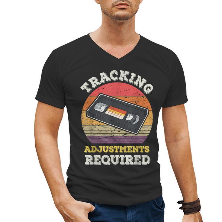 Tracking Adjustments Required Nostalgia VHS Retro Tape Men's V-Neck T-Shirt