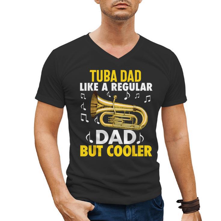 Tuba Player Men Dad Grandpa Marching Band Brass Tubist Men's V-Neck T-Shirt