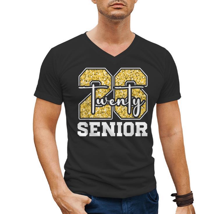 Twenty 2026 Class Of 26 Seniors Back To School Graduation Men's V-Neck T-Shirt