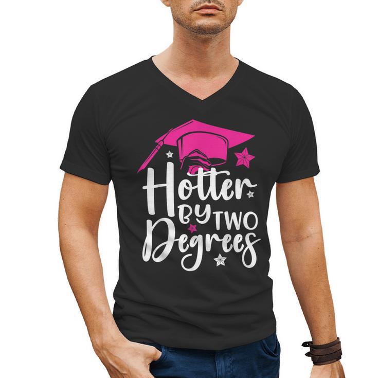 Two Degrees Hotter Graduation 2025 Diploma College Masters Men's V-Neck T-Shirt