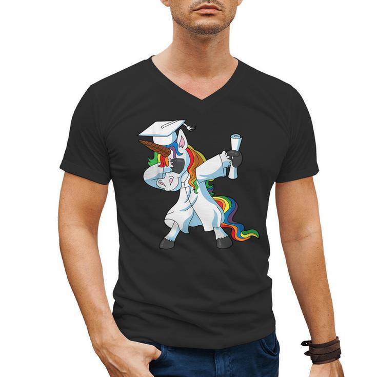 Unicorn Student Graduation 2022 Boys Girls Teenagers Teen Men's V-Neck T-Shirt