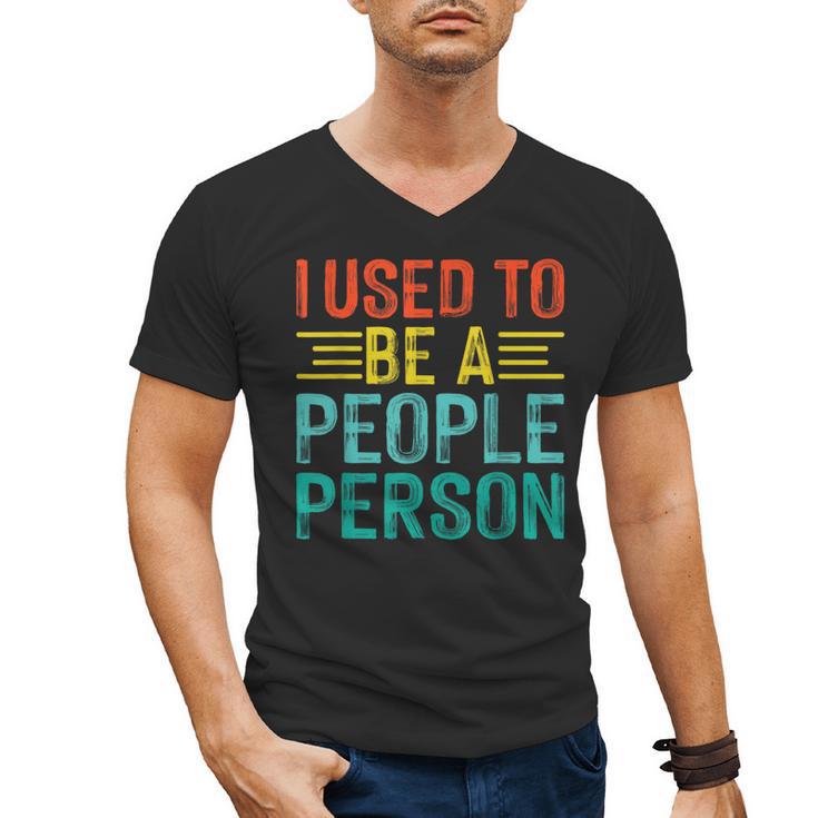 I Used To Be A People Person I Introvert Men's V-Neck T-Shirt