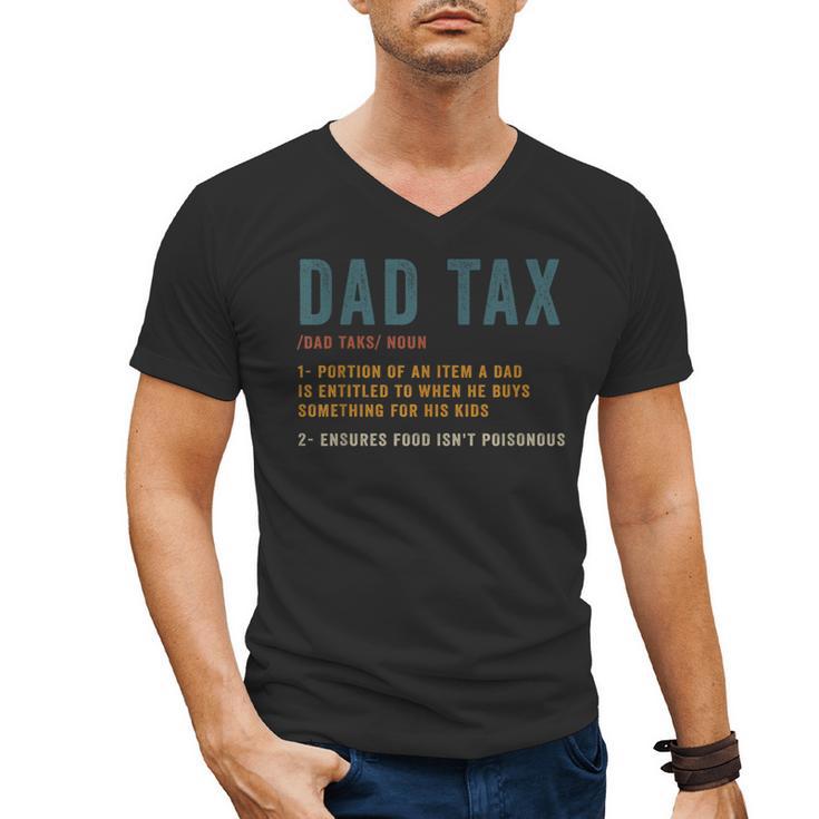Vintage Dad Tax Definition Men Father's Day Men's V-Neck T-Shirt