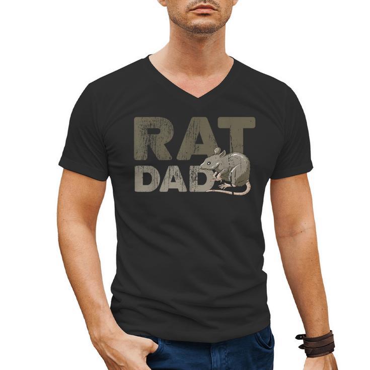 Vintage Distressed Rat Dad Men's V-Neck T-Shirt