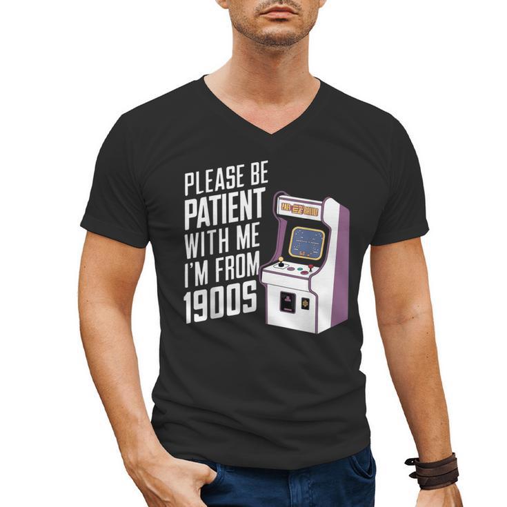 Vintage Gaming Please Be Patient With Me I'm From The 1900s Men's V-Neck T-Shirt
