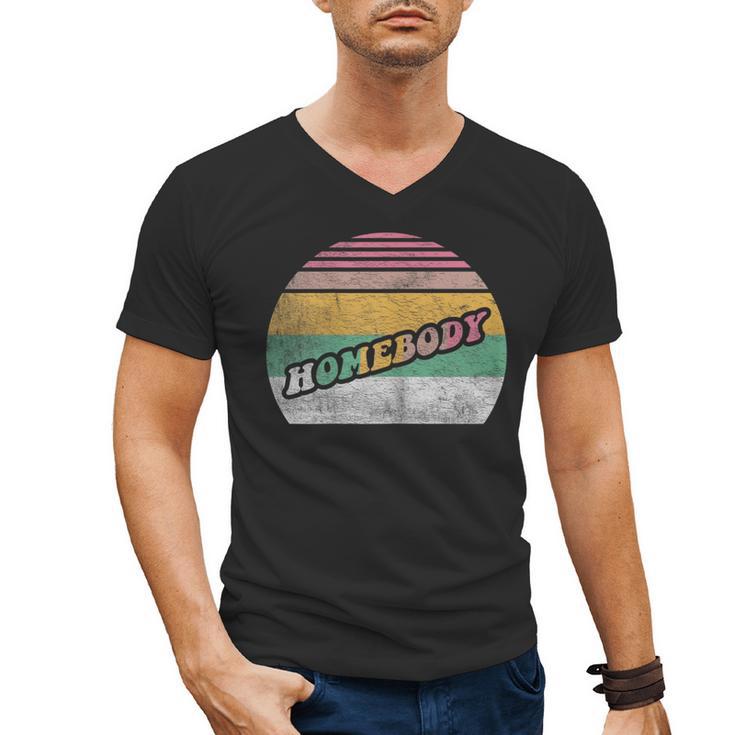 Vintage Homebody Shirt Stay At Home Quarantine Introvert Men's V-Neck T-Shirt