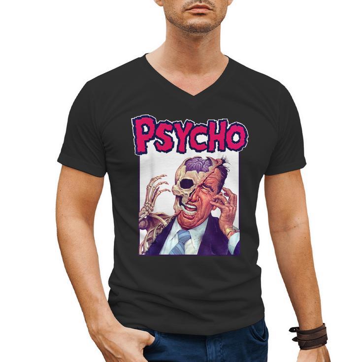 Vintage Movie Horror Poster Comic Book Graphic Film Night Men's V-Neck T-Shirt