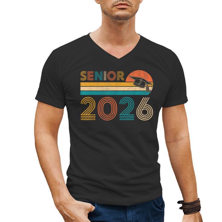 Vintage Senior 2026 Graduate Class Of 2026 Graduation Grad Men's V-Neck T-Shirt
