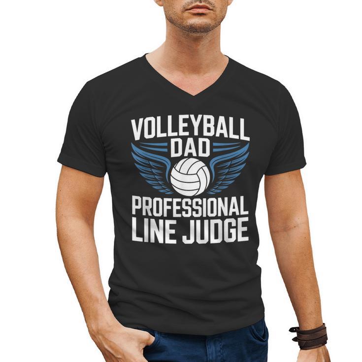 Volleyball Dad Professional Line Judge Volleyball Father Men's V-Neck T-Shirt