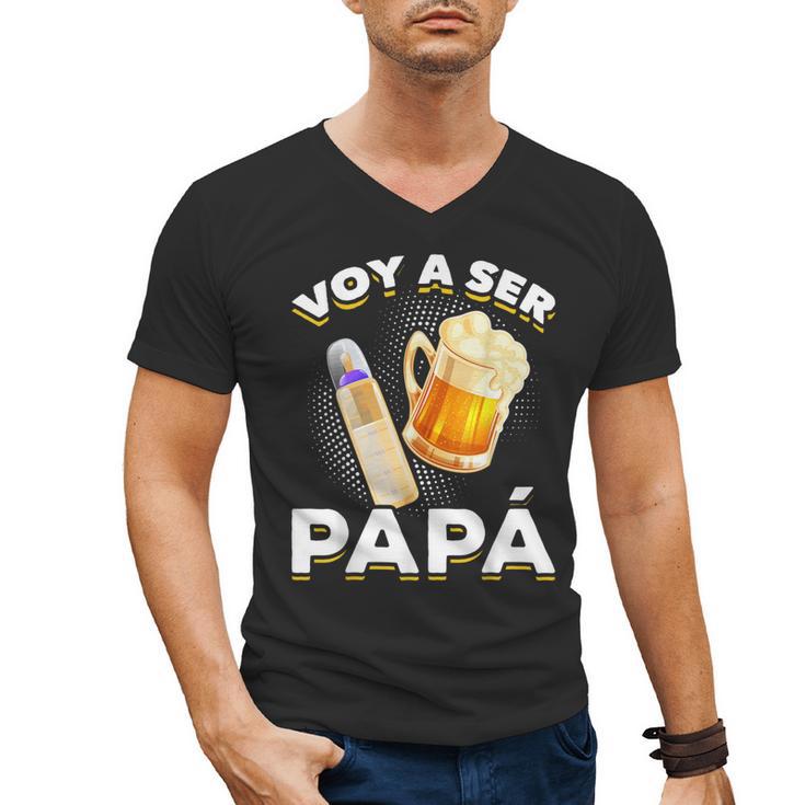 Voy Hacer Papa Ser Papa Voy A Ser Papa Dad To Be In Spanish Men's V-Neck T-Shirt