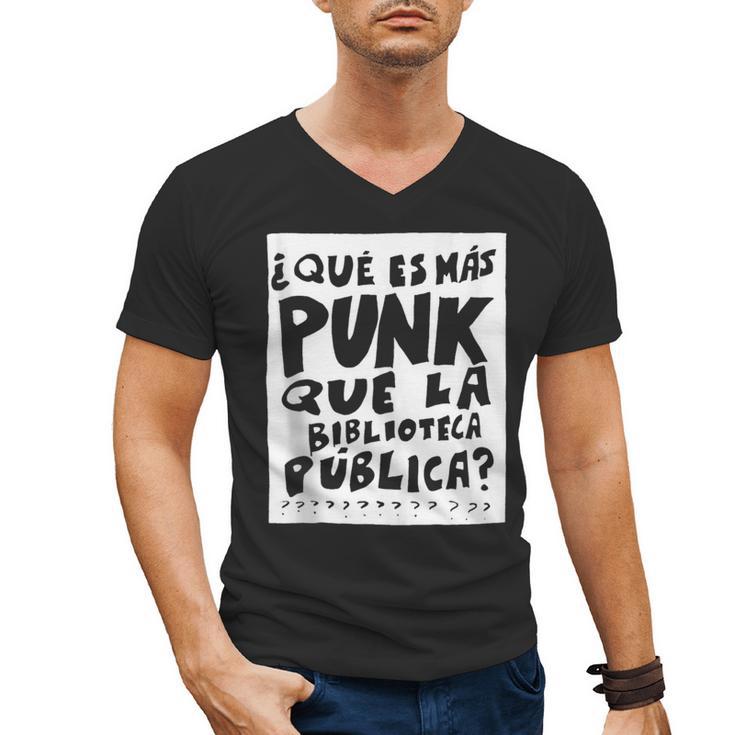 What's More Punk Than The Public Library Book Lover Men's V-Neck T-Shirt