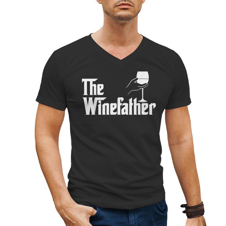 Winefather Wine Dad Dad Red Wine Wine Men's V-Neck T-Shirt