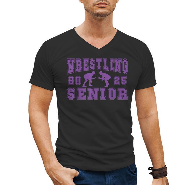 Wrestling Senior Night Wrestling Senior 2025 Graduation 49 Men's V-Neck T-Shirt