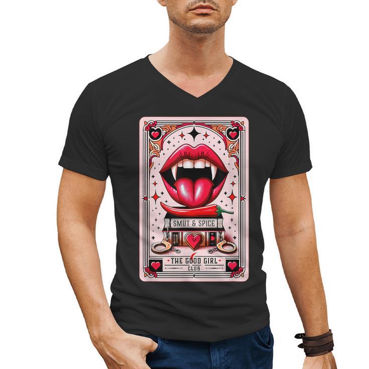 Yes Sir The Good-Girl The Good-Girl Tarot Card Smut Book Men's V-Neck T-Shirt
