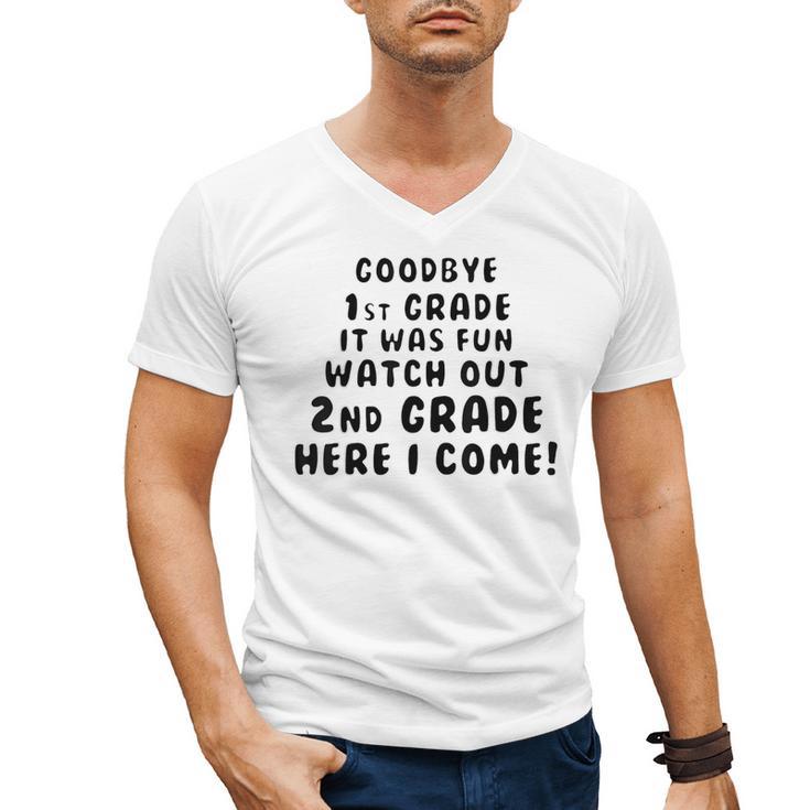 1st First Grade Graduation Tshirt Moving On To 2nd Grade Men's V-Neck T-Shirt