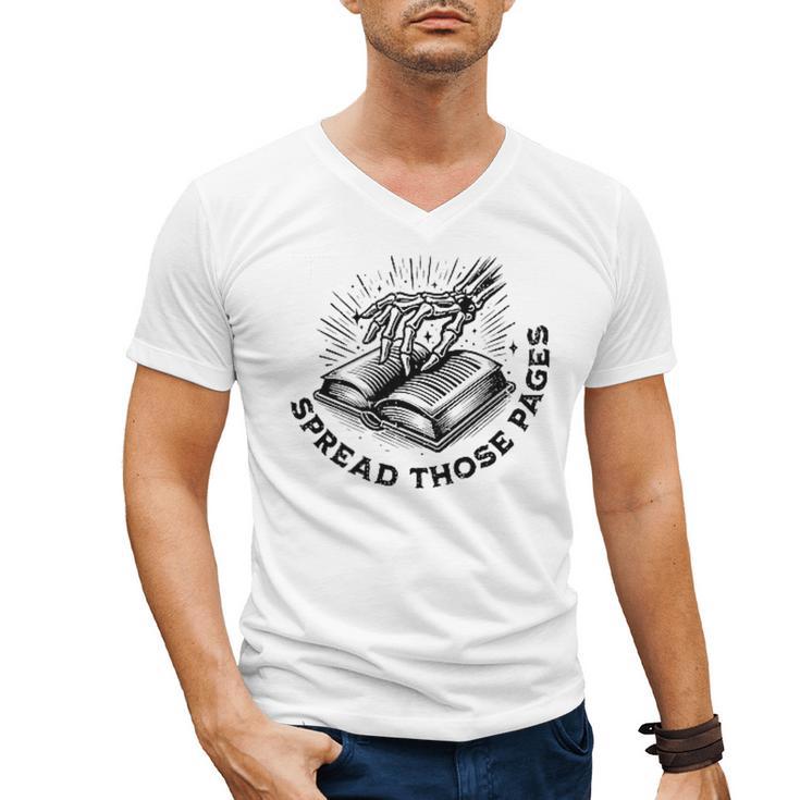 2 SIDES I Look Better Bent Over A Book Saying Quote Men's V-Neck T-Shirt